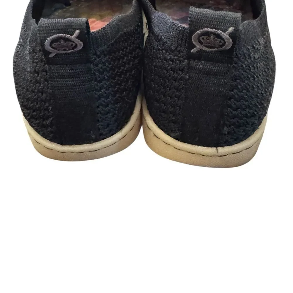 Born Women's Black Knit Slip-On Shoes Sneakers 6.5